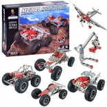 kovová stavebnice 6v1, 288 dílů pro malé konstruktéry