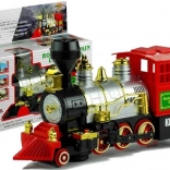 velká bateriová lokomotiva se světly a zvuky rocky mountain express