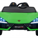 Elektrické autíčko lamborghini revuelto xl – zelené, 24 v, 4x200 w, dvojité sedadlo
