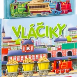 Vláčky – knížka s magnetkami (slovenská verze)