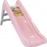 Dětská skluzavka 140 cm pastelově růžová