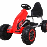 Velký dětský šlapací motokára Červená