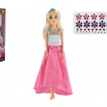 panenka anlily s třpytivými diamanty 30 cm