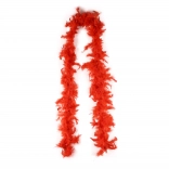 Červené péřové boa 2m