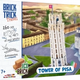 Cihlová stavebnice BRICK TRICK Travel – Šikmá věž v Pise (260 dílků)