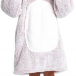 Cozy Noxxiez hřejivá televizní mikinová deka s kapucí králík pro děti 7–12 let