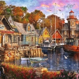 Puzzle TREFL premium plus tea time – přístav u moře (1000 dílků)