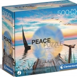 puzzle 500 dílků CLEMENTONI Peace Collection – Peaceful Wind