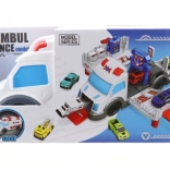 Rozkládací sanitka se záchranářskou základnou a autíčky