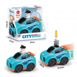 Policejní auto se zatlačovacím mechanismem