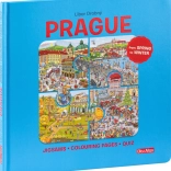 Průvodce Prahou: Puzzle, Omalovánky a Kvízy pro děti