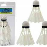 Sada badmintonových košíčků z peří, 3 kusy