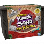 Kinetic Sand Dino X-Cavate vykopávací sada se skeletem dinosaura a příslušenstvím