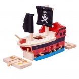 Pirátská galéra Bigjigs Rail