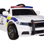 bílé dětské policejní autíčko na baterii