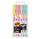 Gelová pera Duha – sada 6 ks