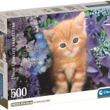 Clementoni puzzle zrzavé kotě 500 dílků