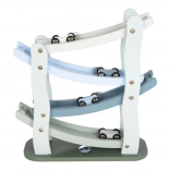 Dřevěná závodní dráha pro auta Blue – small foot