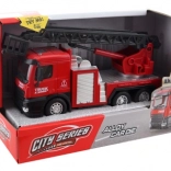 Kovové hasičské auto s výsuvným žebříkem 15 cm