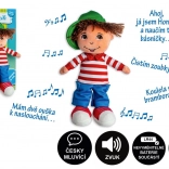 Mluvící hadrový panáček Honzík 30 cm