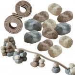 Elastická dráha s gumovými stavebními kameny 42 ks