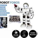 Interaktivní robot FOBOS 40 cm, česky mluvící, s dálkovým ovládáním a USB nabíjením