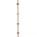 Lano na šplhání s dřevěnými stupátky