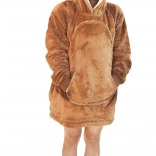 Hřejivá mikinová deka s kapucí kapybara COZY NOXXIEZ pro teenagery a dospělé