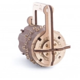 Ugears 3D puzzle číselný zámek – mechanická skládačka ze dřeva