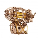 Ugears 3D dřevěné mechanické puzzle Steampunk airship
