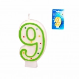 Dortová svíčka číslice 9