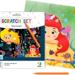 Škrabací obrázky DODO mořské panny 20 × 20 cm