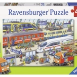 Puzzle Rušné vlakové nádraží 2x24 dílků Ravensburger