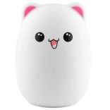 Noční lampička Teddy Bear – silikonové dětské světlo s měnícími barvami a dálkovým ovládáním