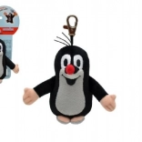 Krtek plyšový přívěsek s karabinou 10 cm