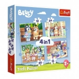 Puzzle Bluey a její svět 4v1