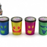 Sliz v kelímku s obličejem TEDDIES – zábavný prdící sliz (mix barev)