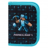 Školní penál Minecraft s motivem modré sekyry
