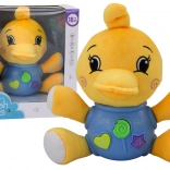 Interaktivní plyšová kachnička se světly a zvuky 19 cm