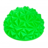 Zelená masážní balanční polokoule s diamantovým vzorem