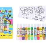 Glitrové barvy na sklo 11+1, 10 ml