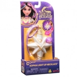 unicorn academy sophia svítící náhrdelník s prstýnkem