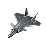 Sluban Army neviditelný stíhací letoun J-20 s kovovým povrchem stavebnice