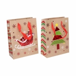 Dárková papírová taška S vánoční 23,5 × 17,5 × 8 cm