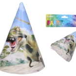 Párty kloboučky DINO 15 cm, 6 kusů