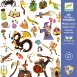 Djeco metalické samolepky – království