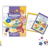 Kouzelné malování vodou – blok, 4 listy – Dinosauři