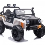 Elektrické autíčko pro děti – bílé terénní vozidlo