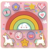 Balanční puzzle Jednorožec 2 v 1