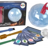 archeologická sada vykopávky s minerály a vzdělávacími kartičkami